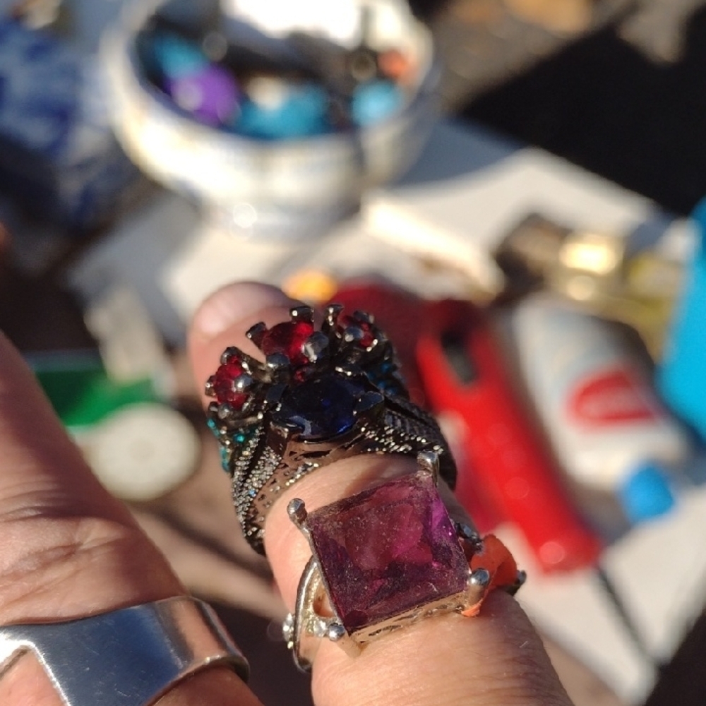 Elegant Multicolor Gemstone Rings